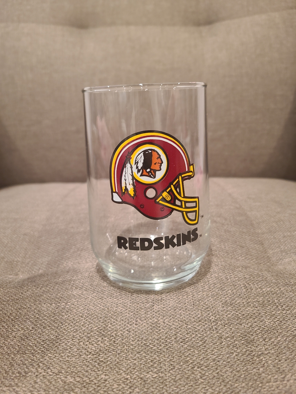 Vintage NFL Washington Redskins Glass
